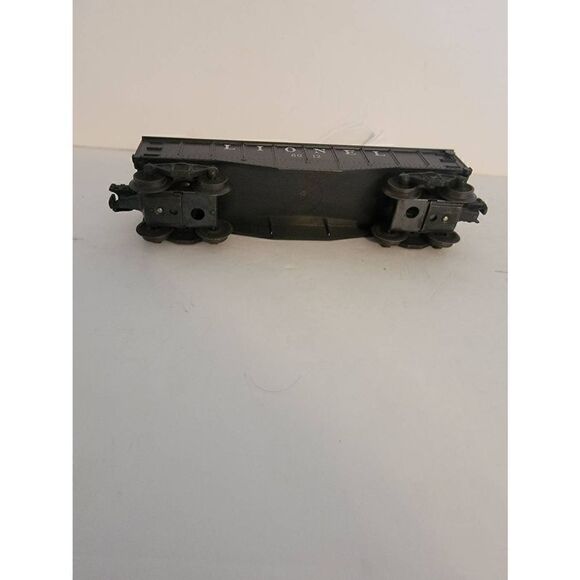 Vintage Lionel 6012 Gondola Black O O27 Scale Train Untested - Picture 4 of 4